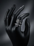 Men’s zulfqar ring Cross Design Stainless Steel Ring – Bold Statement Fashion Jewelry