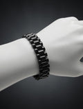 Modern Luxe Link Bracelet Collection (Black&Sliver&Gold&Gold,Sliver)