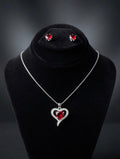 Crimson Heart Elegance Jewelry Set