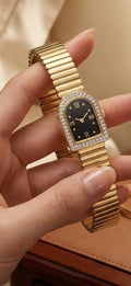 Classic Gold Diamond Accent Watch bracelet