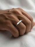 Minimalist Rolex-Inspired Silver Statement Ring
