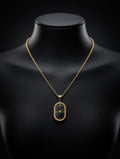 Timeless Elegance Clock Pendant Necklace