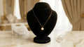 Elegant Minimalist Gold Square Pendant Necklace