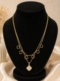 Elegant Layered Clover Pendant Necklace