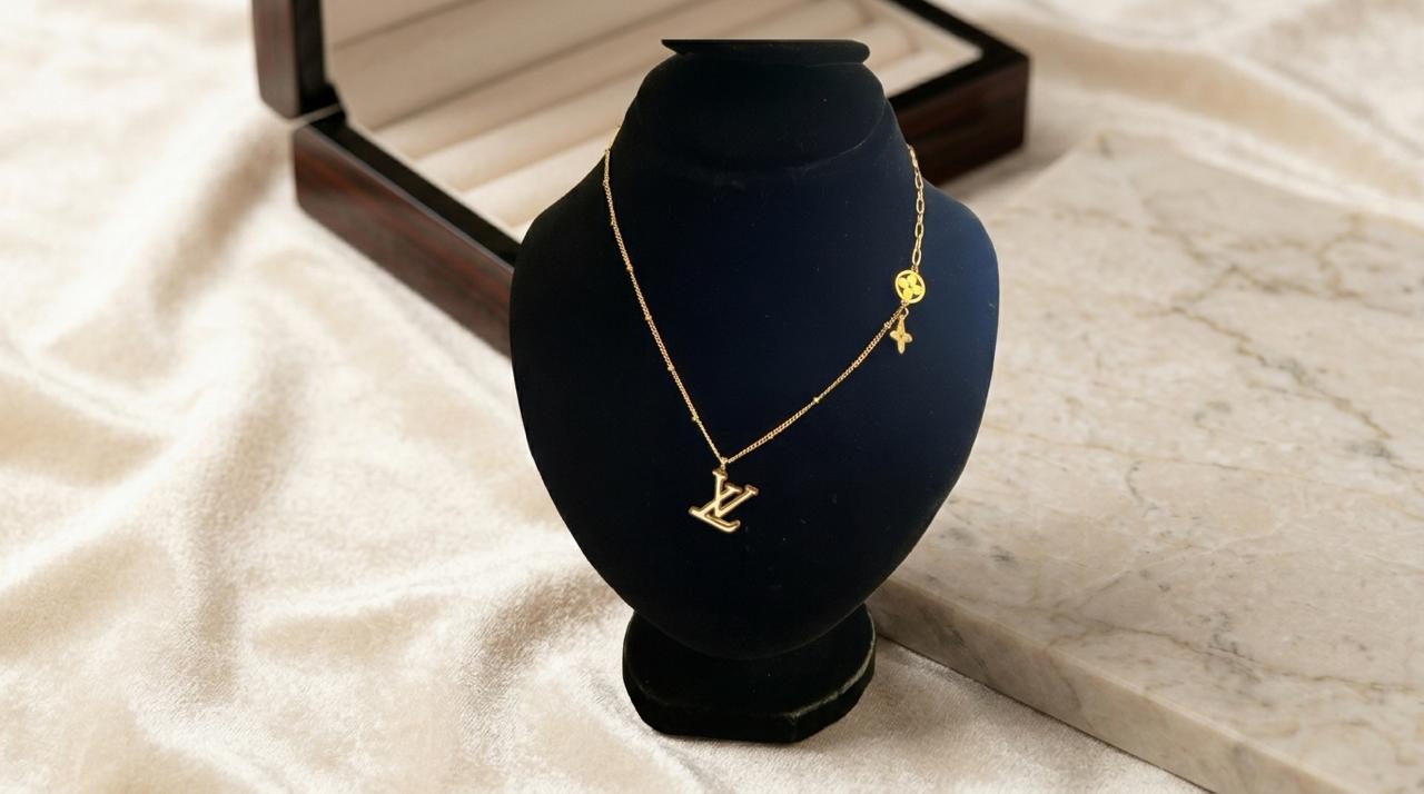 Luxury Inspired Double Layer Pendant Necklace