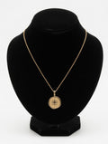 Vintage Coin Pendant Gold Necklace