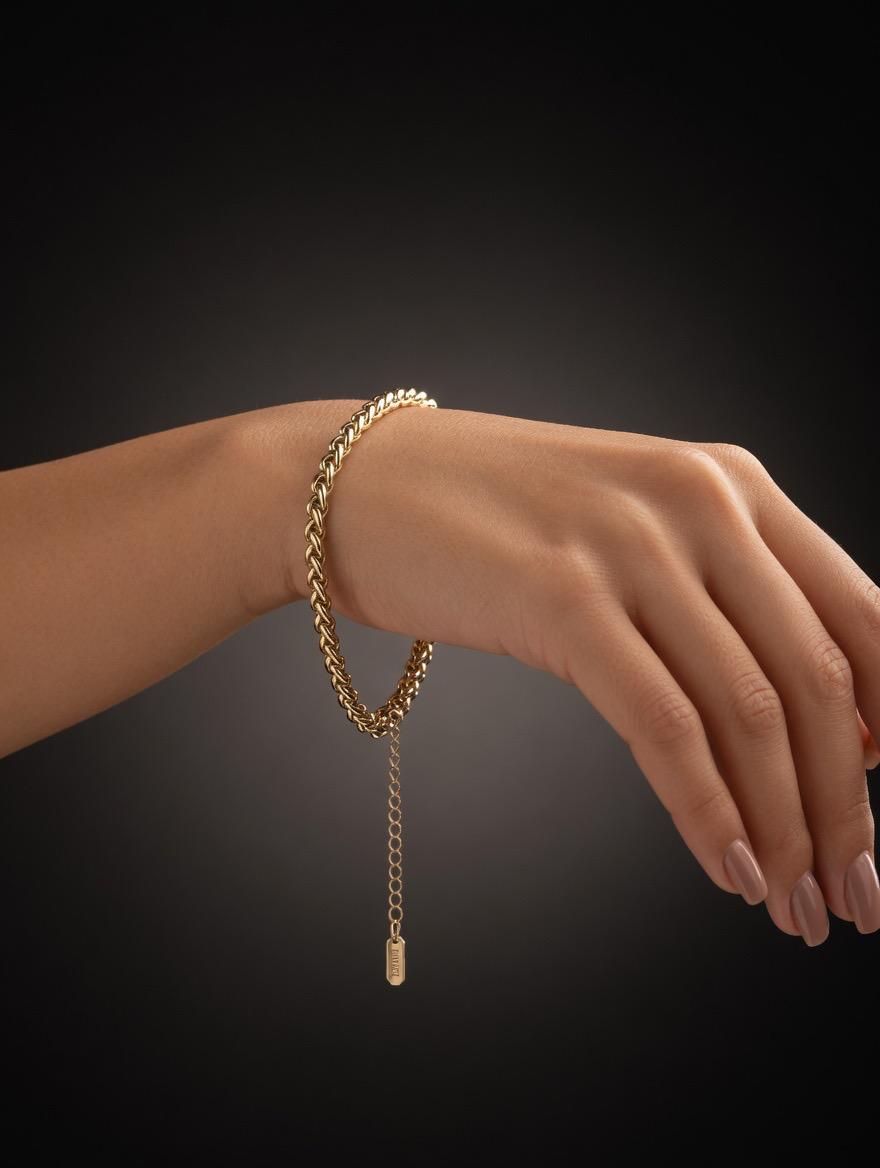 Classic Gold Chain Bracelet for Women – Elegant Adjustable Link Jewelry