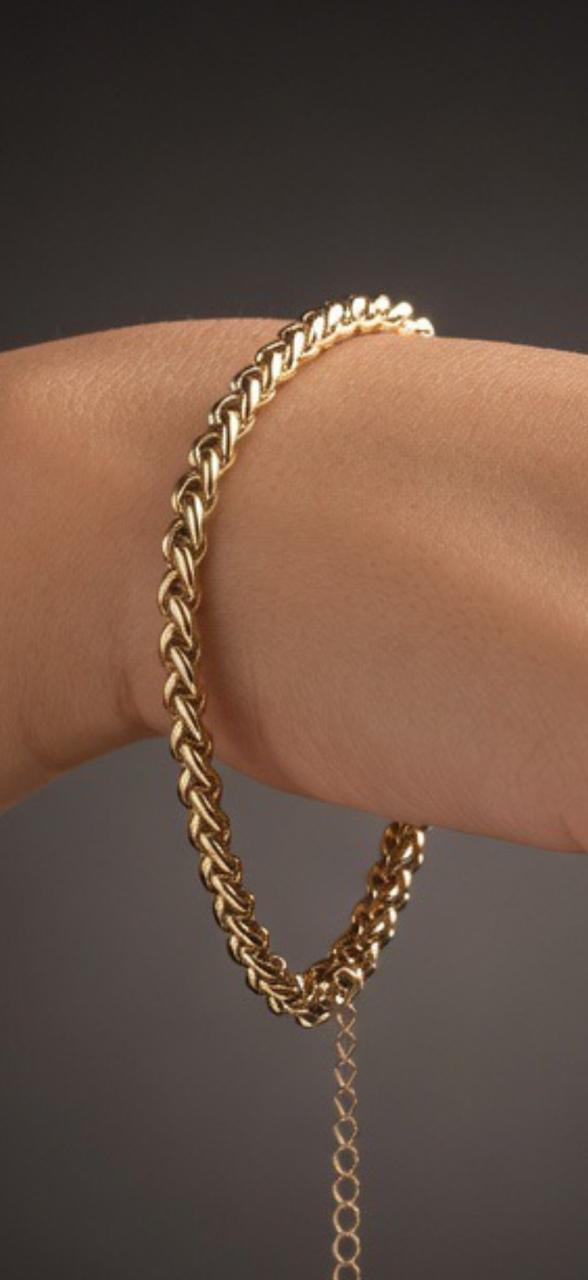 Classic Gold Chain Bracelet for Women – Elegant Adjustable Link Jewelry