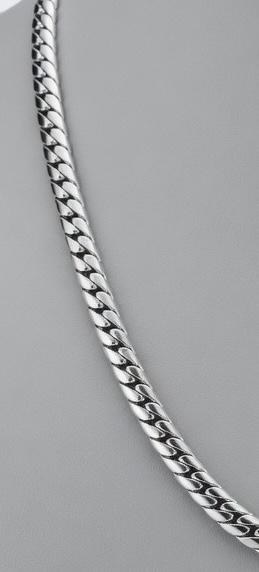Men’s Silver Cuban Link Chain – Bold Classic Necklace