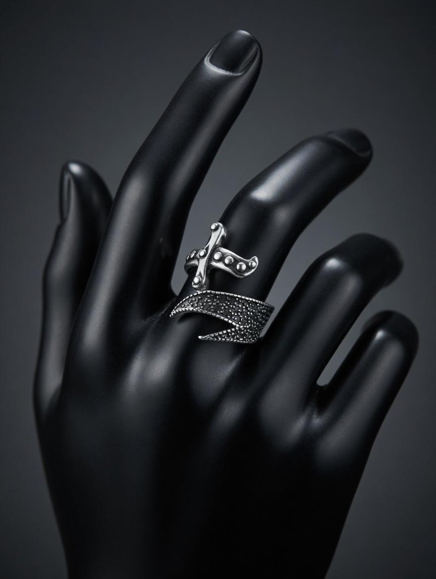 Men’s zulfqar ring Cross Design Stainless Steel Ring – Bold Statement Fashion Jewelry