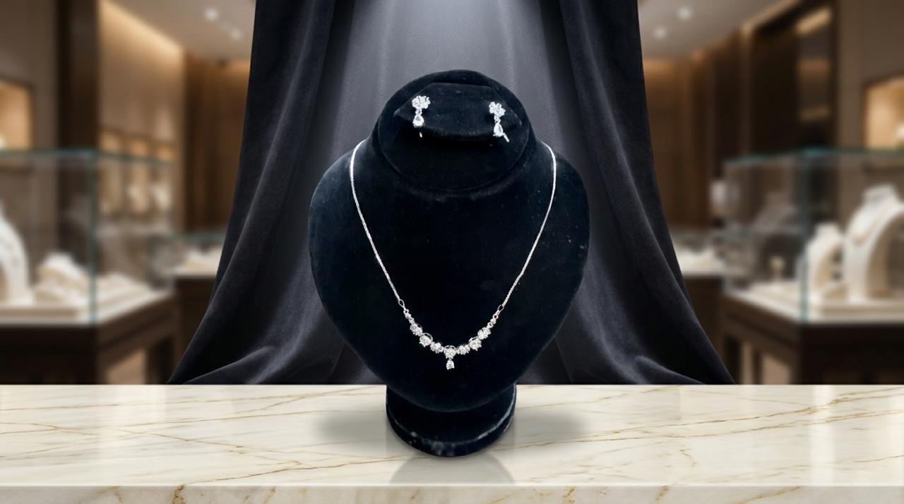 Timeless Elegance Diamond Necklace Set