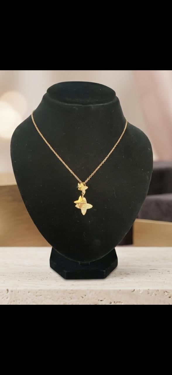 Golden Butterfly Charm Necklace
